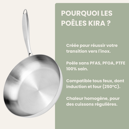 Poêle inox Kira