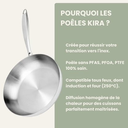 Poêle inox - Kira