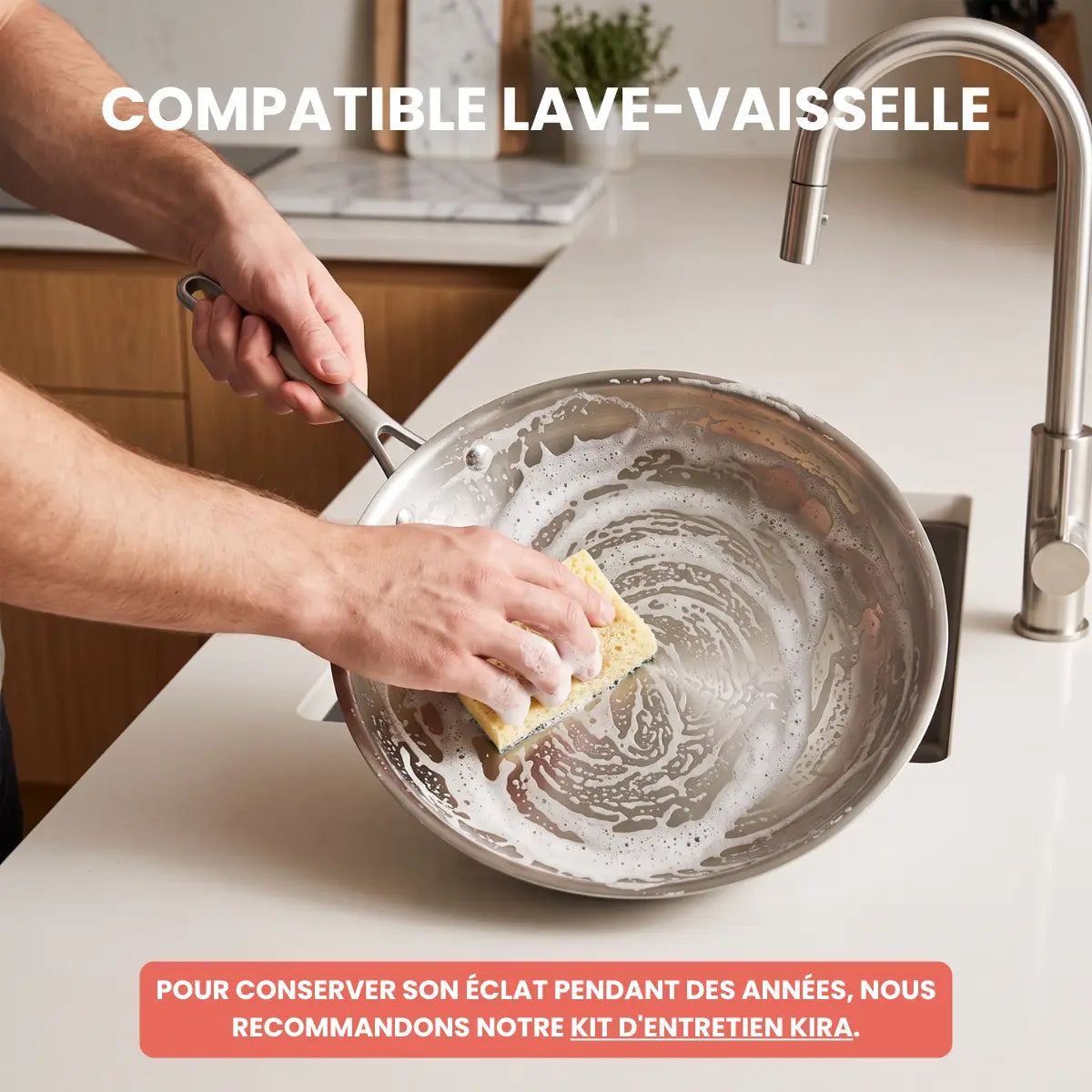 Poêle inox - Kira