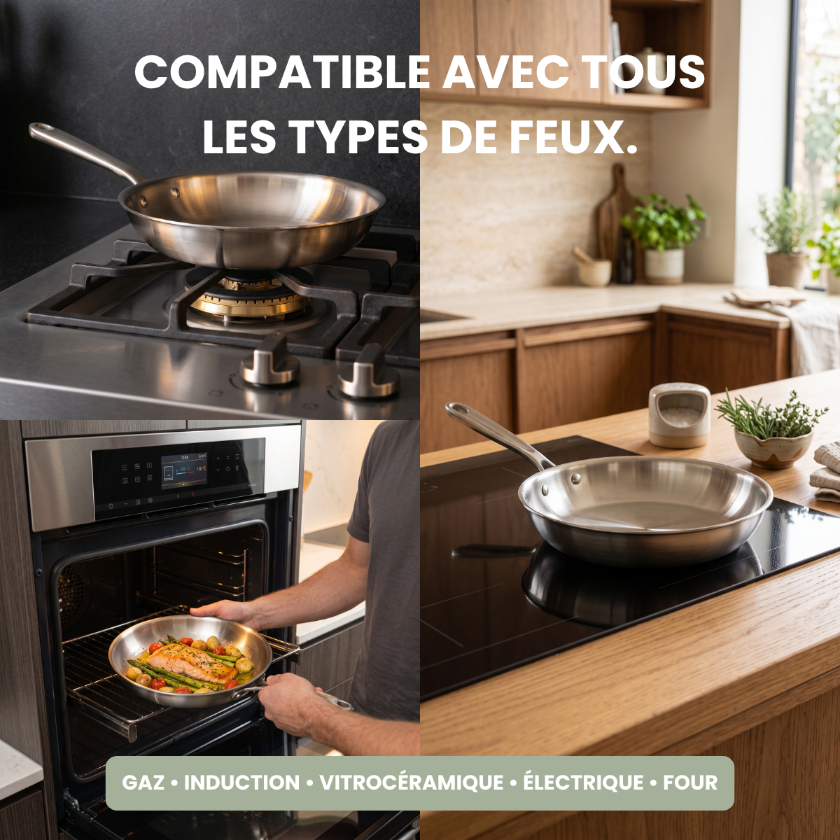 Poêle inox Kira