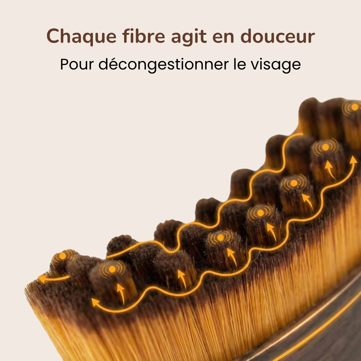 Brosse drainante visage anti-gonflements