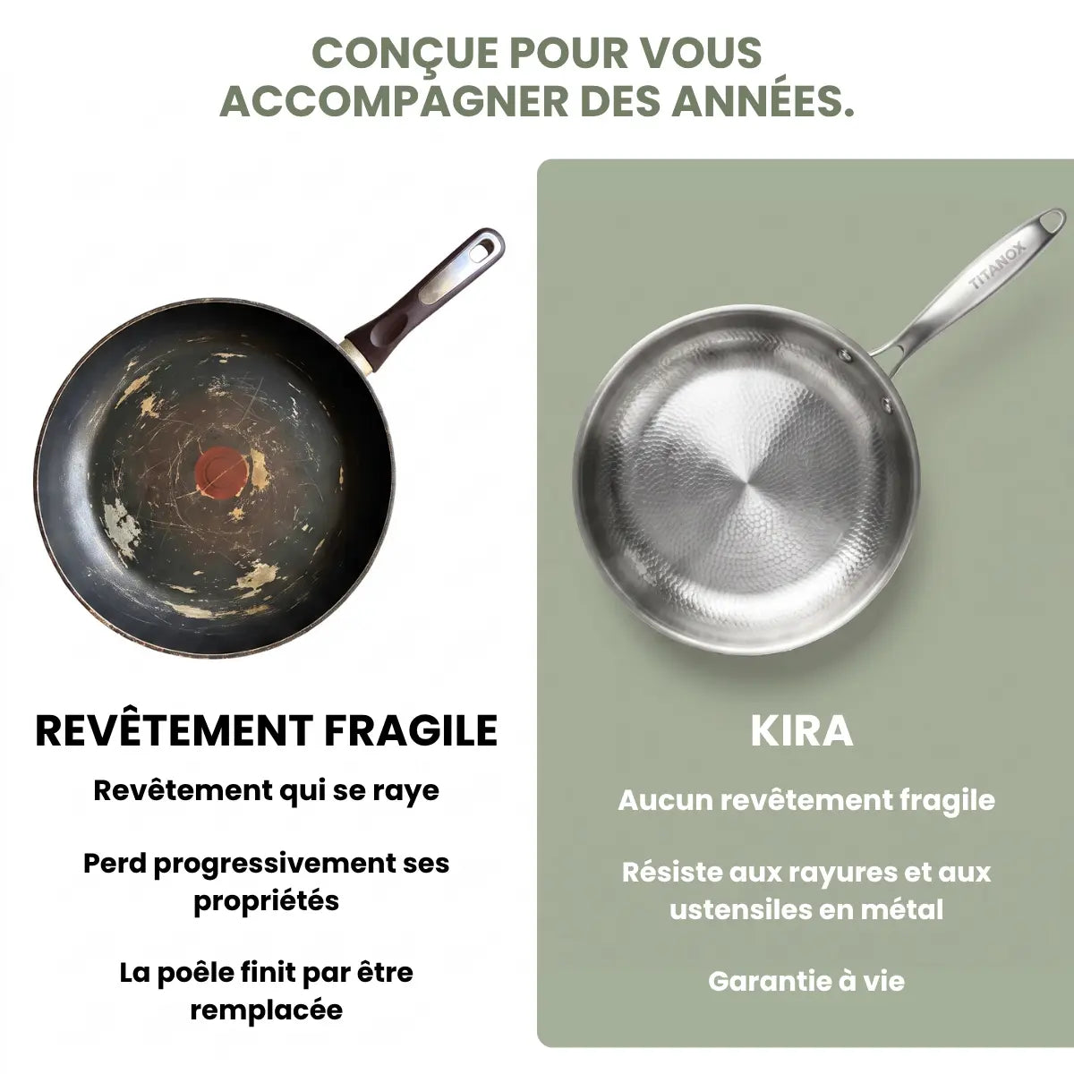 Poêle en Titane - Kira